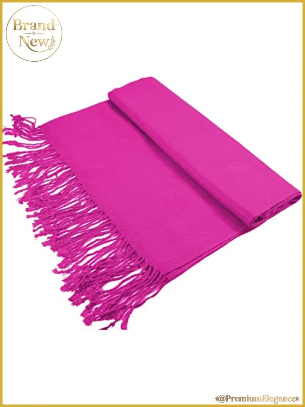 Silky Viscose Pashmina Shawl Wrap Scarf with Tassels for Weddings